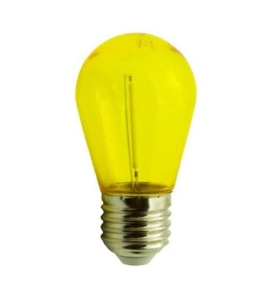 Лампа светодиодная lemanso lM3078 S14 Е27 1W 60lm Yellow (желтая прозрачная)
