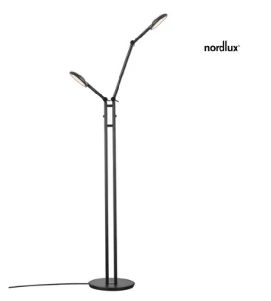Торшер светодиодный DIM сенсор Nordlux 2112784003 2х5W 2700K Bend 1350