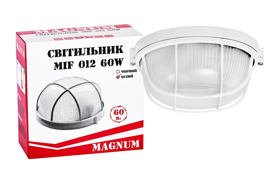 Светильник настенно-потолочный Magnum MIF 012 60W E27 IP54 белый