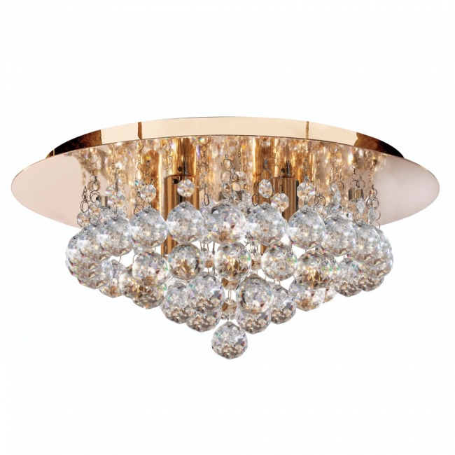 Люстра хрустальная Searchlight 3404-4GO Hanna Ø350/180