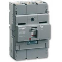 Промышленный выключатель Hager x160, In=80А, 3п, 18kA, Тфикс./Мфикс.