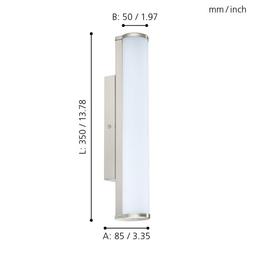 Светильник светодиодный для ванной 94715 8W 4000K IP44 Calnova 50/85/350