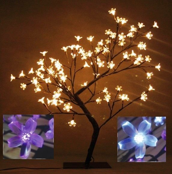 Светодиодное дерево "Цветущая Сакура" 0.60m тепло-белое свечение