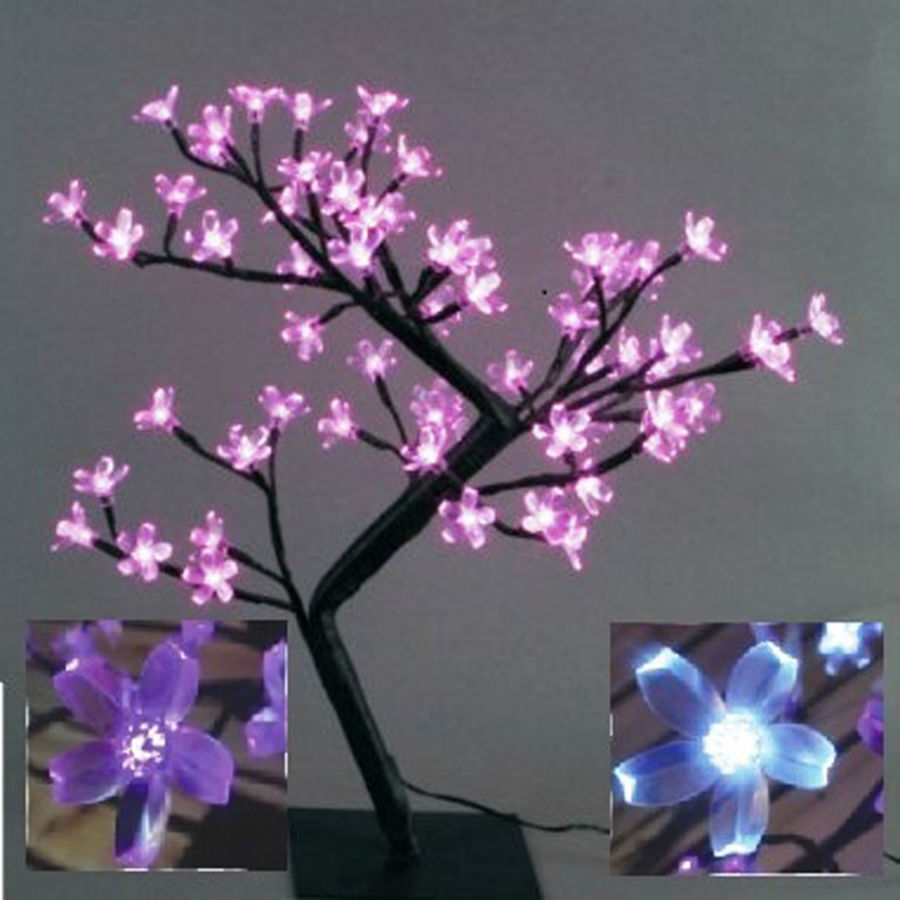 Светодиодное дерево "Цветущая Сакура" 0.60m розовое свечение