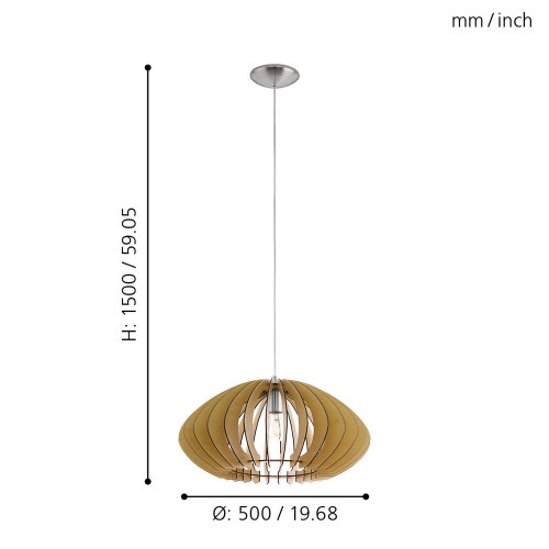 Светильник Eglo 95257 Cossano 2 Ø500/1500