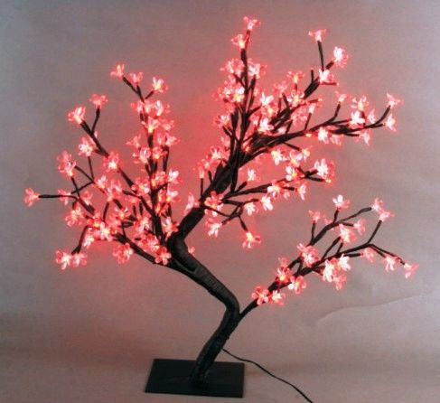 Светодиодное дерево "Цветущая Сакура" 0.45m бело-розовое свечение