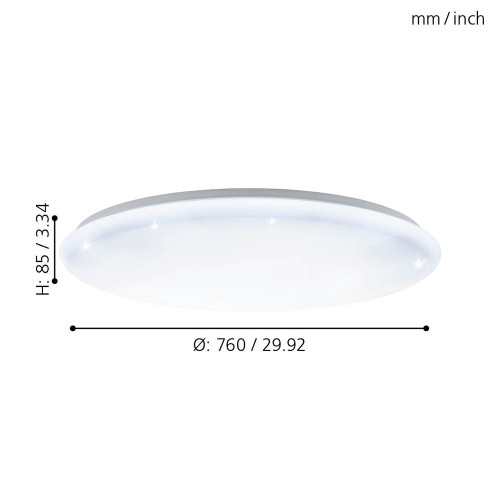 Светильник светодиодный DIM Eglo 97542 60W 3000/6000К GironS Ø760/85