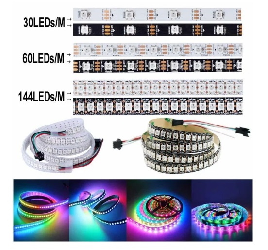 Светодиодная цифровая "Smart" лента AVT-03-300RGB 10mm 12V 60led 14.4W/m IP20