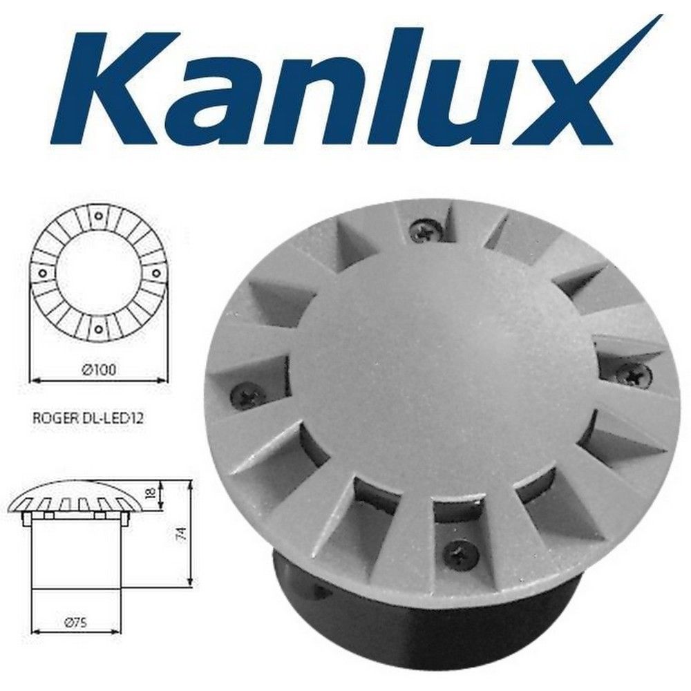 Светильник грунтовой Kanlux 7280 1W 6000K IP66 Roger Ø100