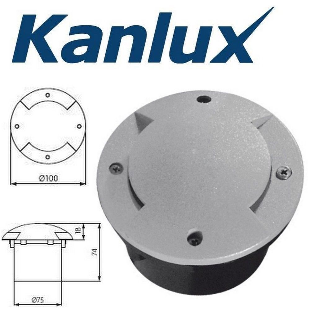 Светильник грунтовой Kanlux 7281 1W 6000K IP66 Roger Ø100
