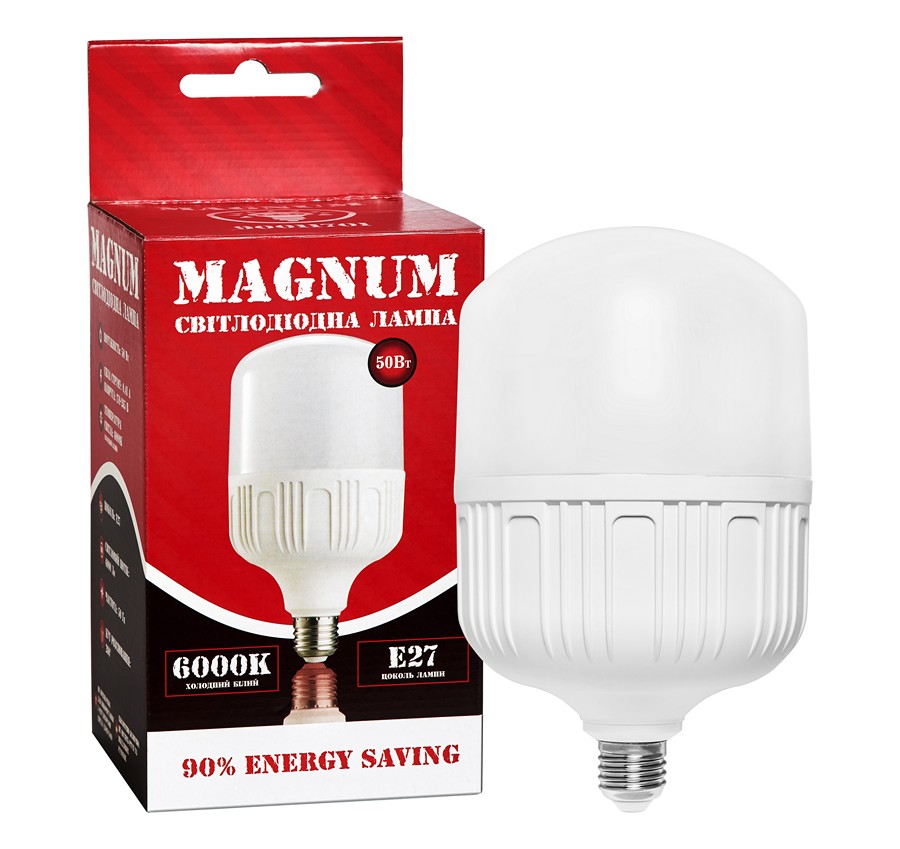 Лампа светодиодная Magnum BL80 E27 50W 6000K 4000lm 260° AC220V