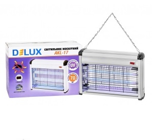 Светильник для уничтожения насекомых Delux AKL-17 G5 2x8W 220V 70м² IP20