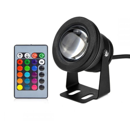 Светильник ландшафтный с ПДУ lM3702 RGB 10W 900lm IP65