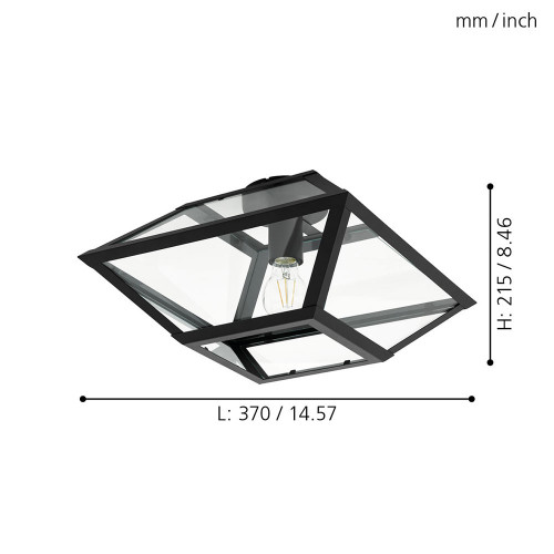 Светильник Eglo 98356 Casefabre 370/370/215