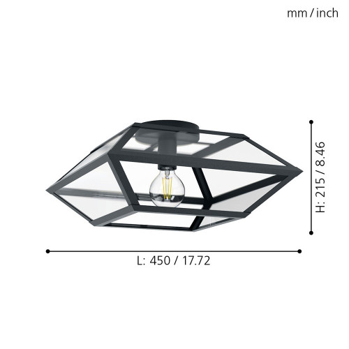 Светильник Eglo 98357 Casefabre 450/450/215