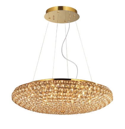 Люстра хрустальная Ideal lux 88020 King Oro Ø650/1200