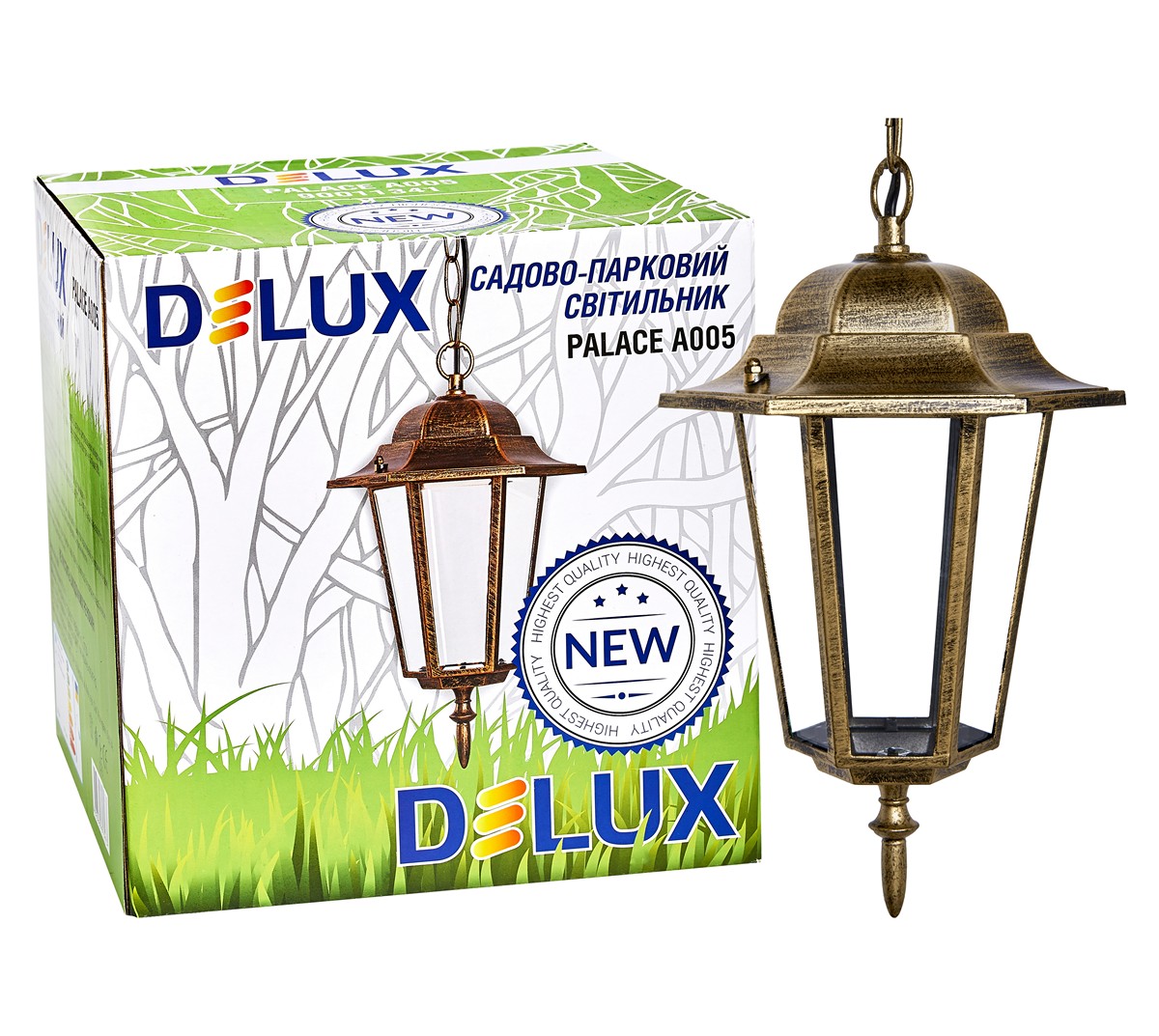 Светильник уличный подвесной Delux 90011341 Palace A005 202/810