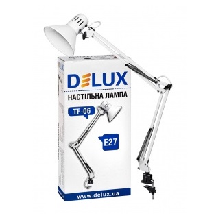 Настольная лампа на струбцине Delux TF-06 White 745