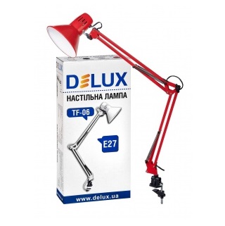 Настольная лампа на струбцине Delux TF-06 Red 745