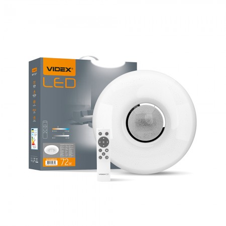 Светильник светодиодный DIM Videx 72W 2800К-6200К IP44 Glanz Ø480