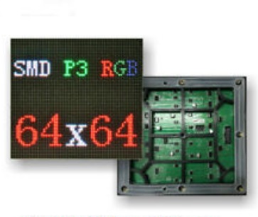 Светодиодный дисплей P3RGBS 64X64 SMD2121 IP20 RGB ПОЛНОЦВЕТНЫЙ с анимацией