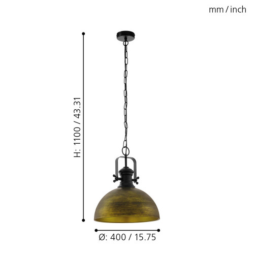 Светильник Eglo 43051 Combwich Ø400/1100