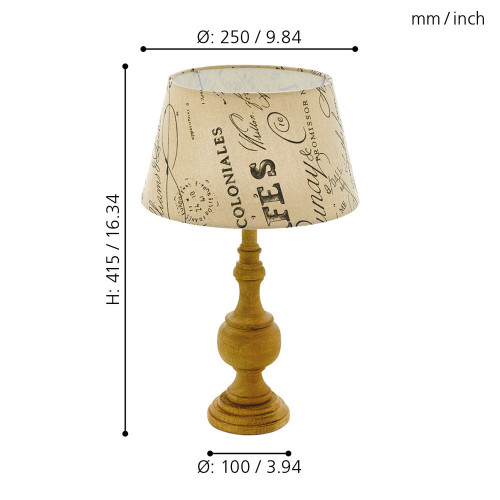 Настольная лампа Eglo 43244 Thornhill 415