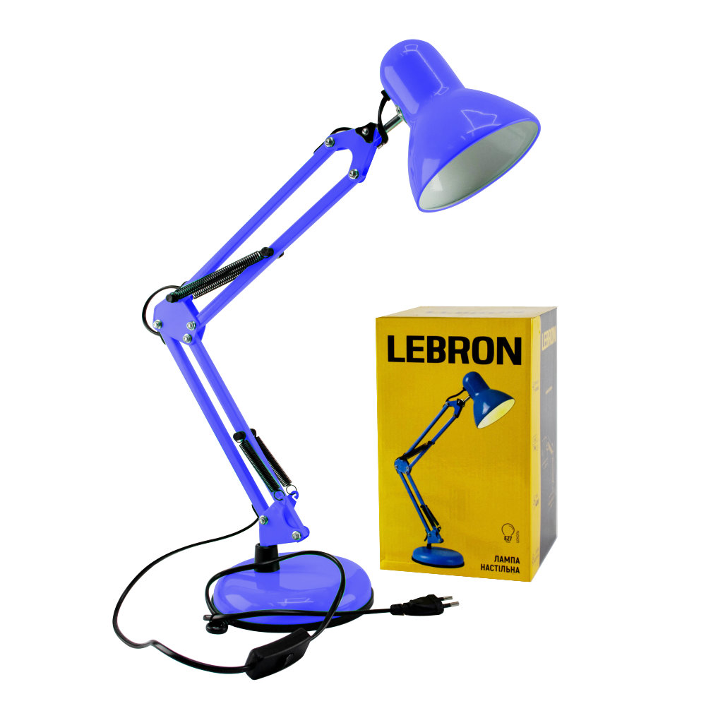 Настольная лампа lebron E27 40W Blue 450