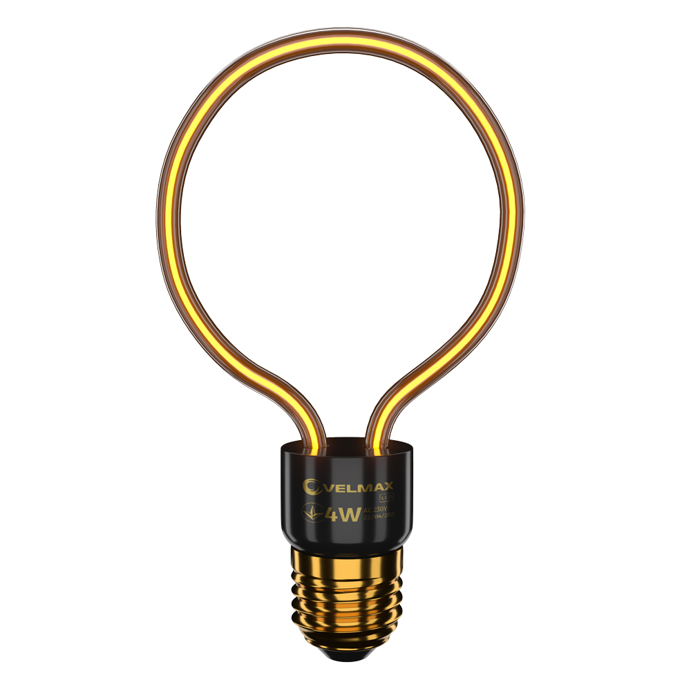 Лампа светодиодная Filament Velmax Decor E27 4W 2700K 260lm 360° AC220V
