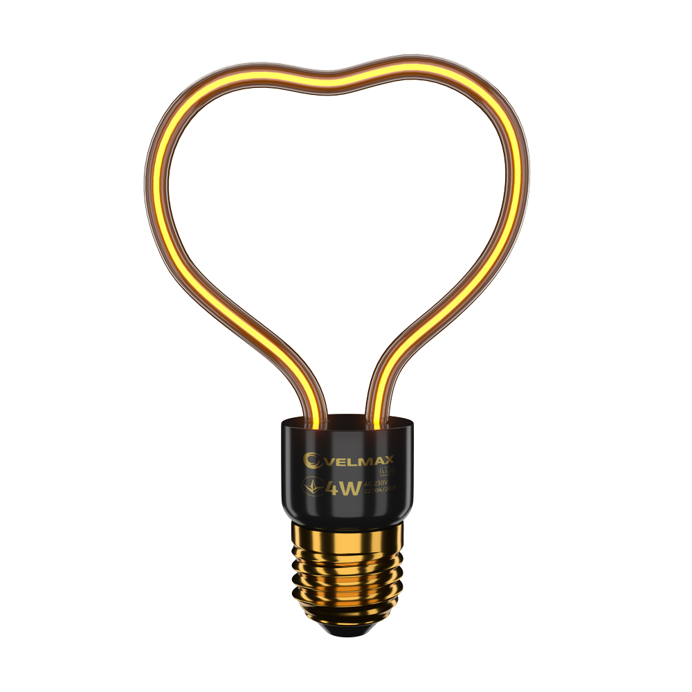 Лампа светодиодная Filament Velmax Decor E27 4W 2700K 260lm 360° AC220V