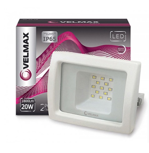 Прожектор светодиодный Velmax 20W 6200K 1800lm 120° AC 180V-240V P65 White