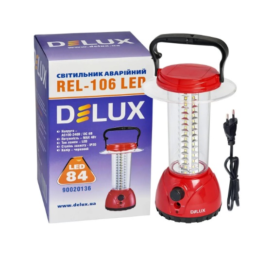 Светильник аккумуляторный DIM Delux Rel-106 4W 6500K 400lm IP20 6V 240V 3 часа