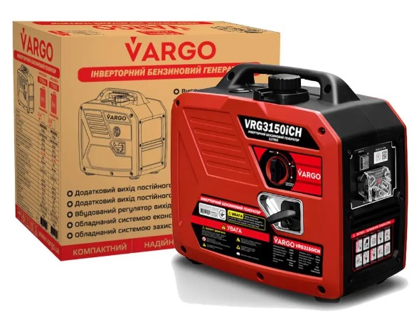 Инверторный бензиновый генератор Vargo VRG3150iCH 2.5кВт 6л 220V