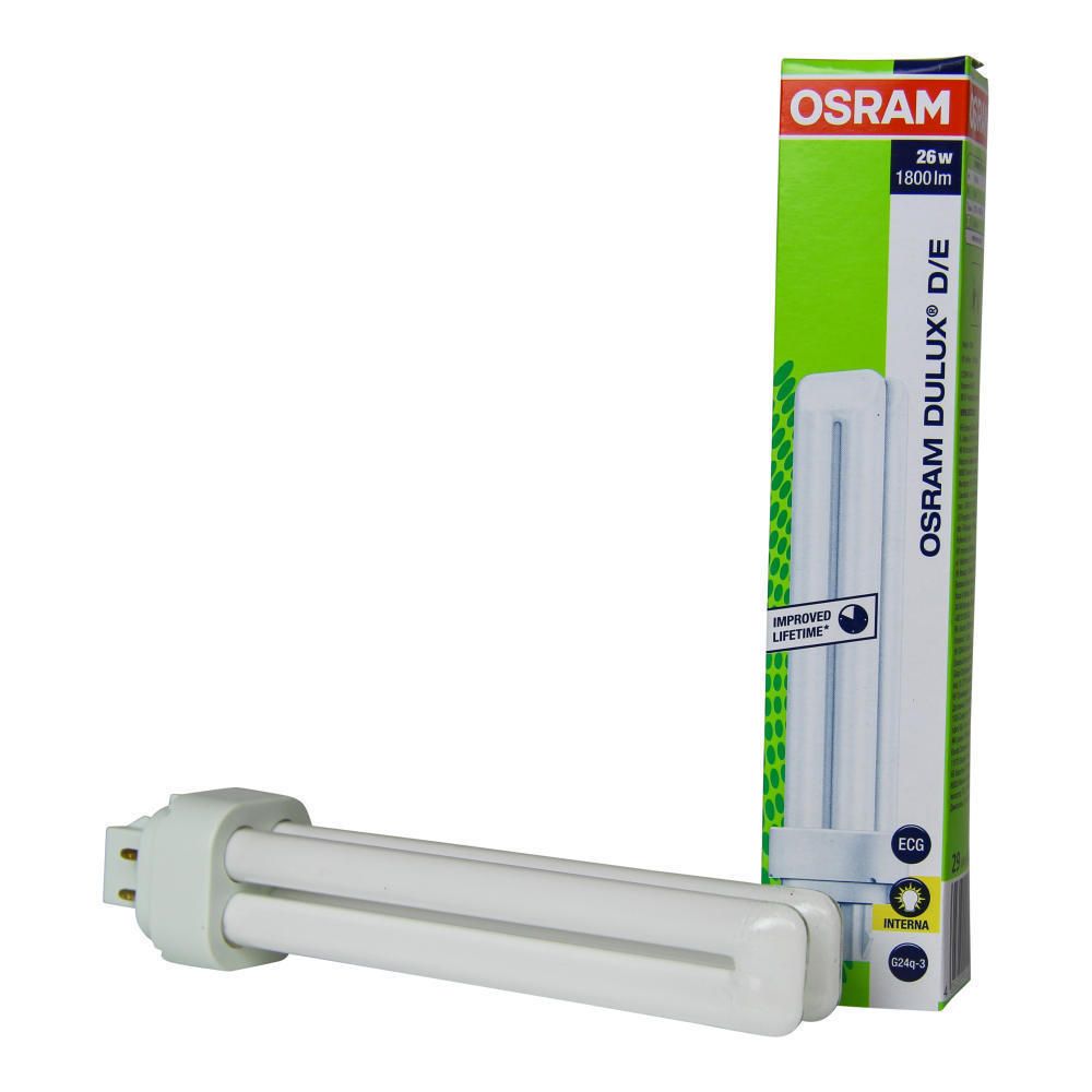 Лампа энергосберегающая Osram Dulux D/E G24q-3 26W 4000K 1800lm 