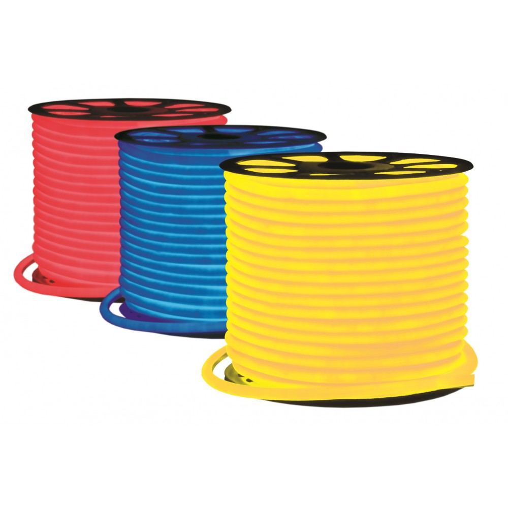 LEDNEON lebron 6W/m 300° 14mm IP65 AC220V: желтый, красный, синий, зеленый