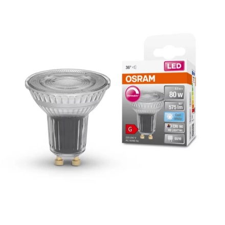 Лампа светодиодная DIM Osram MR16 GU10 8.3W 4000K 575lm AC220V-240V