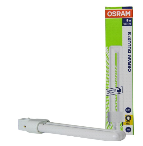 Лампа люминесцентная Osram Dulux S 9W/830 G23 3000K 600lm