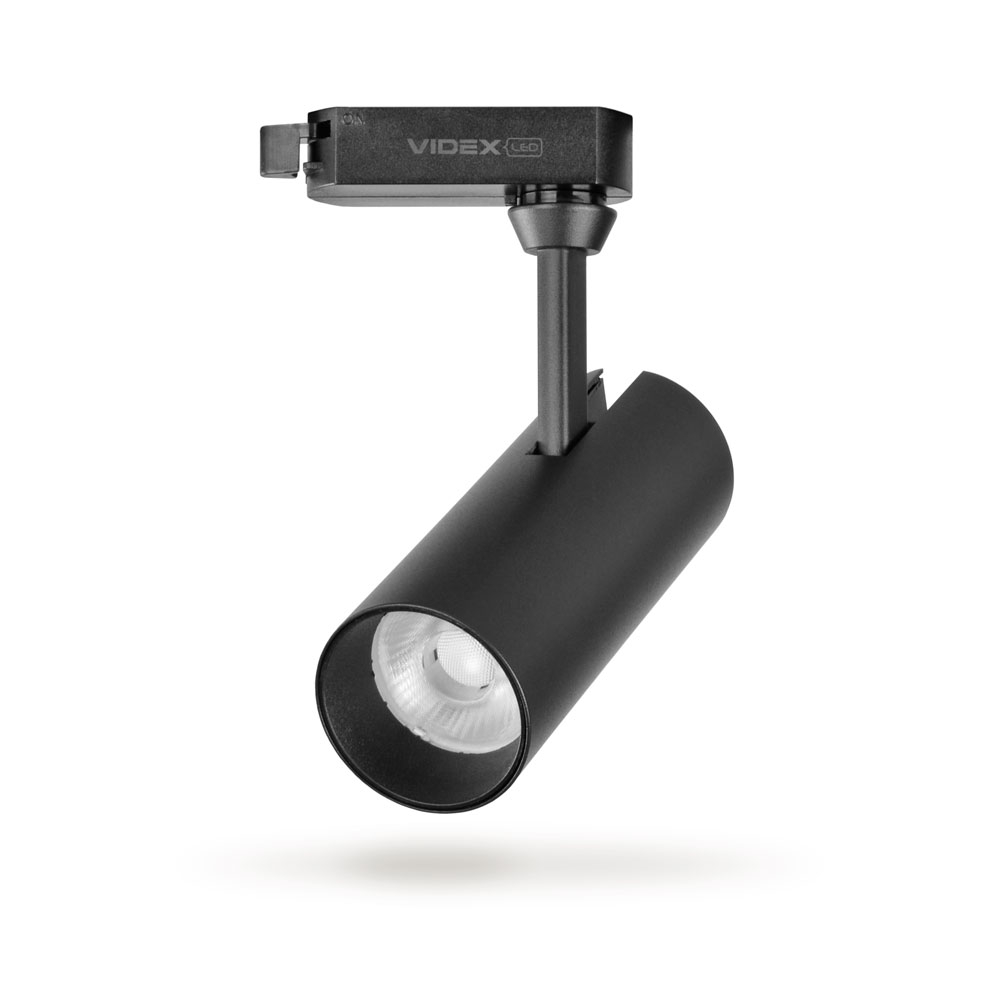 Спот трековый Videx 25911 10W 4100K 800lm 36° IP20 BK