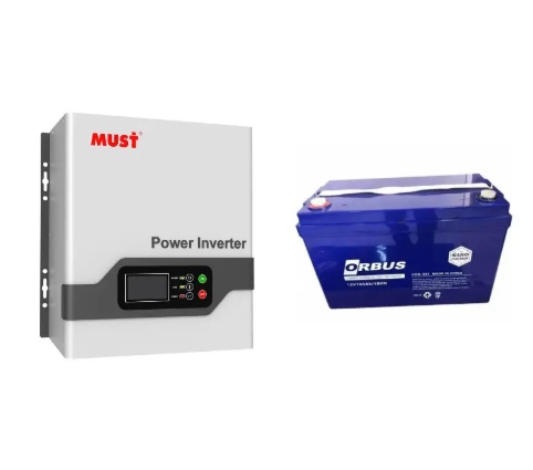 Гибридный инвертор Must EP20-1000 PRO; АКБ Orbus CG12100