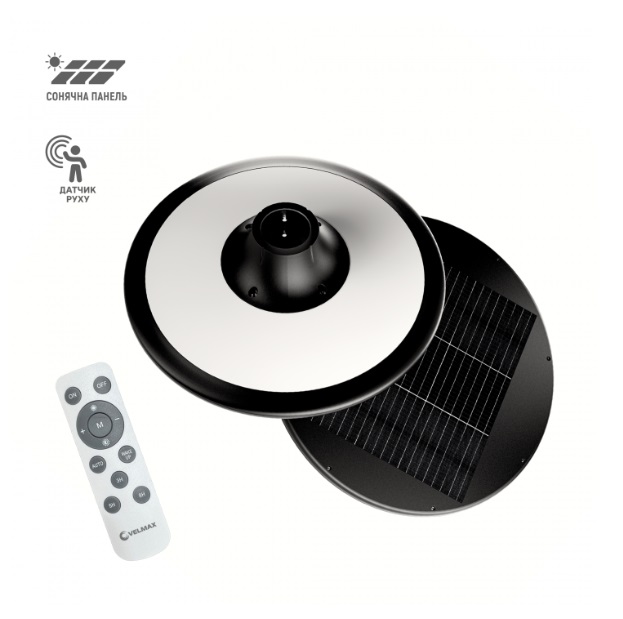 Светильник автономный парковый с д/д Velmax 15W 2700K-6500K 1500lm IP65