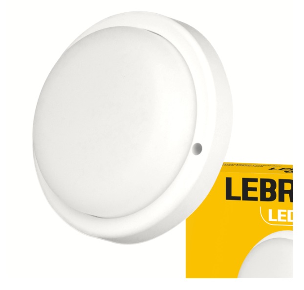 Светильник lebron 12W 6500K 1150lm AC230V IP44 Ø135