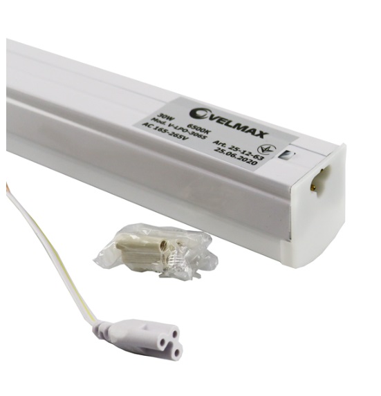 Светильник Velmax 30W 6500K 3000lm AC165V-265V IP20 1.2m