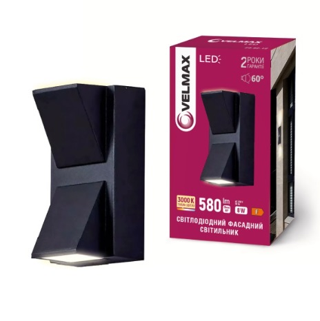 Подсветка фасадная Velmax 8W 3000K IP54 QS-G/140