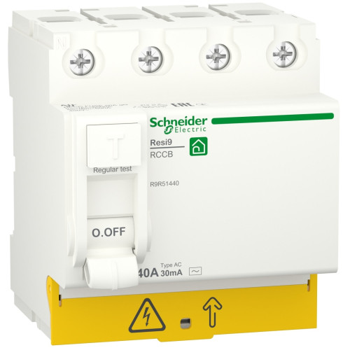 УЗО 4P 40A 30mA АС Resi9 Schneider Electric