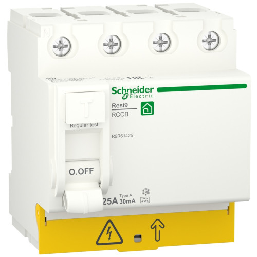 УЗО 4P 25A 30mA А Resi9 Schneider Electric