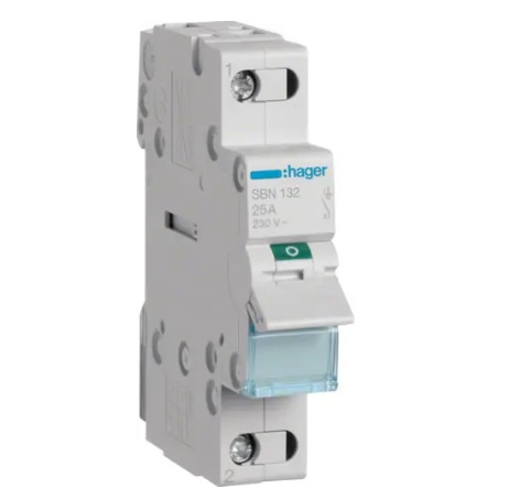 Выключатель нагрузки Hager SBN132 1-полюсный 32А 230V