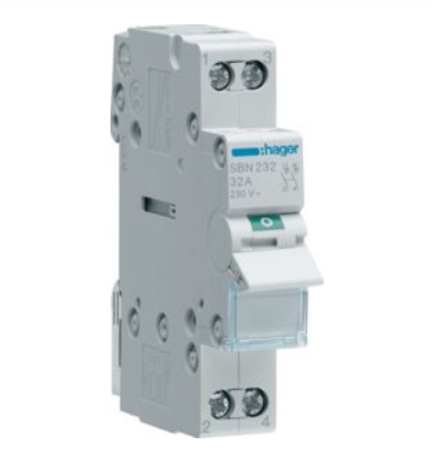 Выключатель нагрузки Hager SBN232 2-полюсный 32А 230V