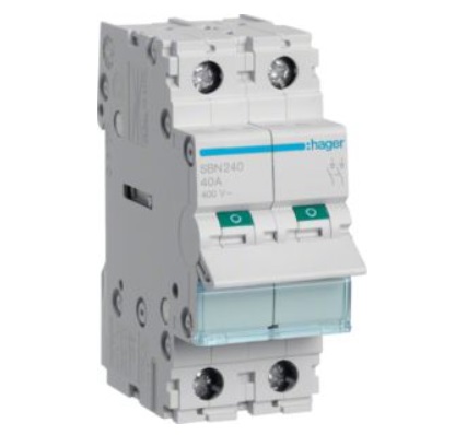 Выключатель нагрузки Hager SBN240 2-полюсный 40А 400V