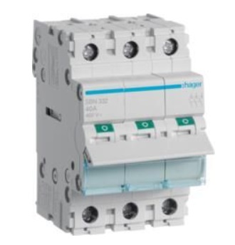 Выключатель нагрузки Hager SBN332 3-полюсный 32А 400V