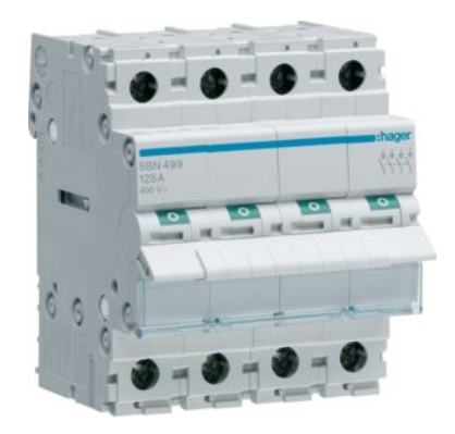 Выключатель нагрузки Hager SBN499 4-полюсный 125А 400V